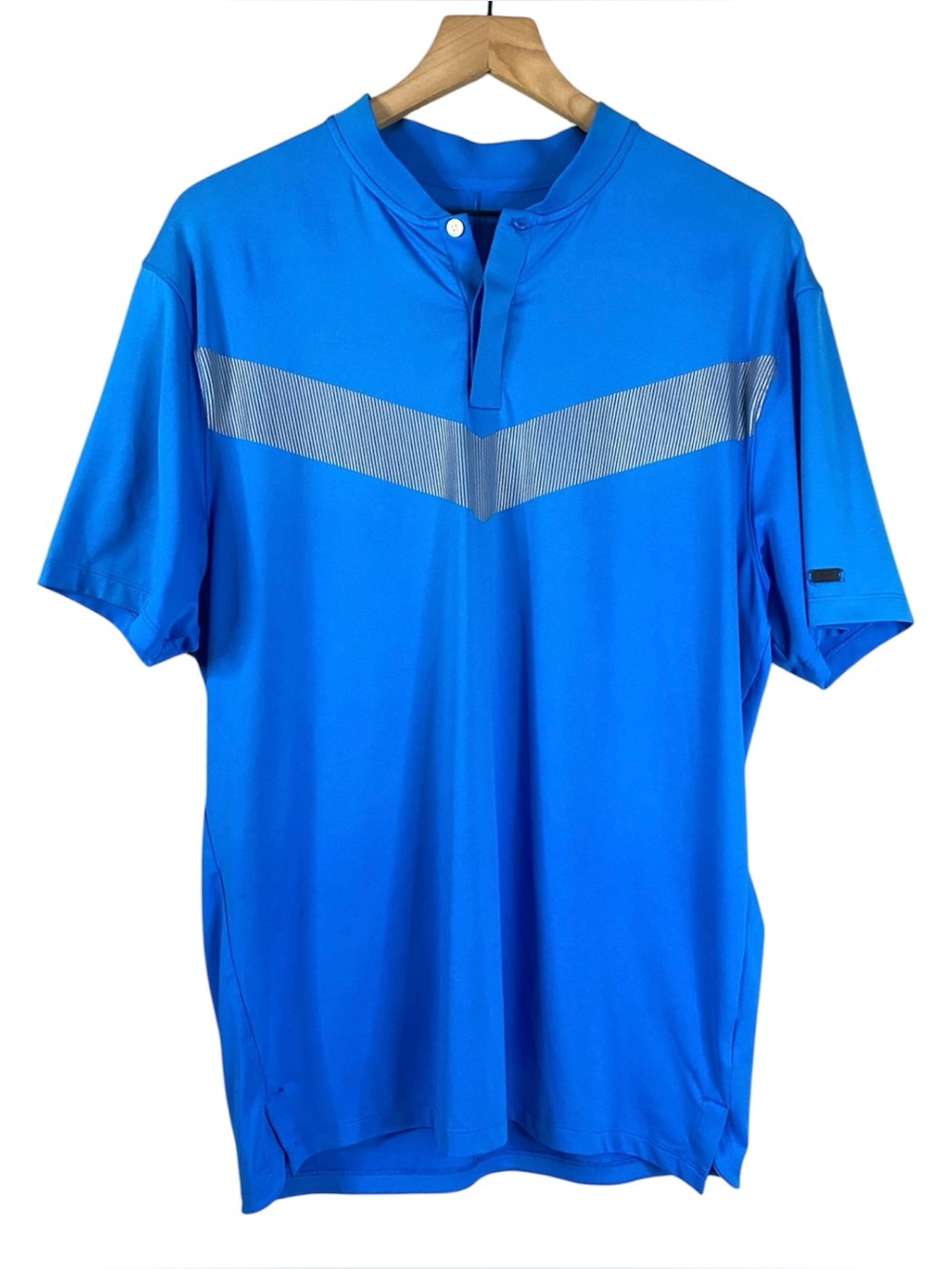 Men’s Nike Dri-FIT Tiger Woods Vapor Golf Polo in Bright Blue Size Medium